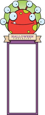 Karikatür canavar Cadılar Bayramı grafiği