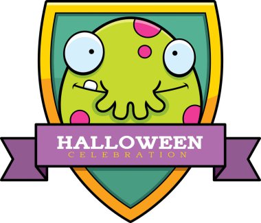 Karikatür canavar Cadılar Bayramı grafiği