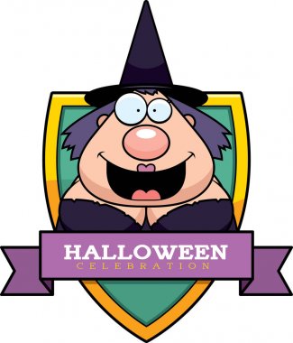 Çizgi film cadı Cadılar Bayramı grafiği