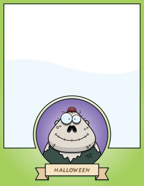 Çizgi film Zombie Halloween grafiği