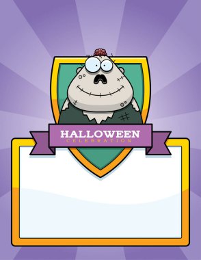 Çizgi film Zombie Halloween grafiği