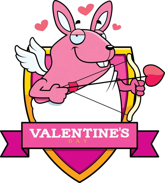 Dibujos animados Bunny Cupido Gráfico — Archivo Imágenes Vectoriales