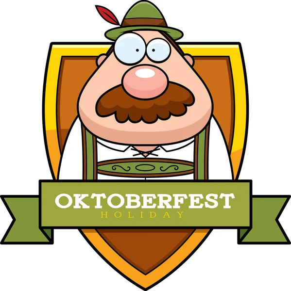 Cartoon Oktoberfest Man afbeelding — Stockvector