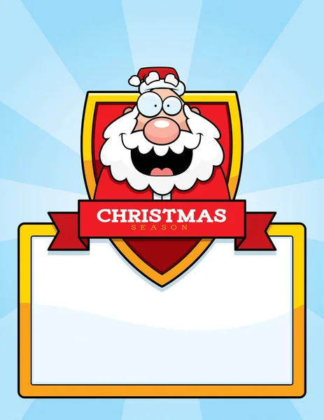 Dibujos animados Santa Navidad Gráfico — Vector de stock