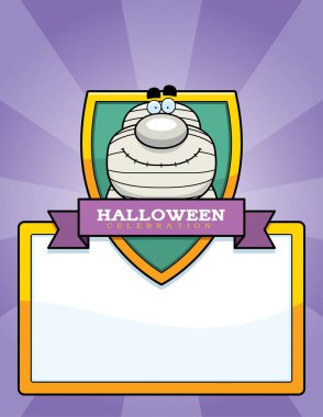 Çizgi film mumya Cadılar Bayramı grafiği