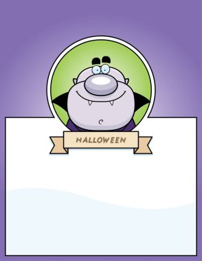 Çizgi film vampir Cadılar Bayramı grafiği