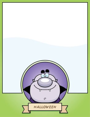 Çizgi film vampir Cadılar Bayramı grafiği