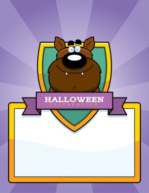 Çizgi film kurt adam Cadılar Bayramı grafiği