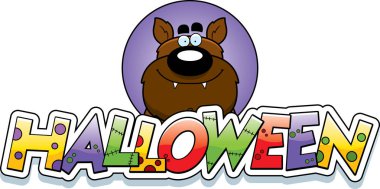 Çizgi film kurt adam Cadılar Bayramı grafiği