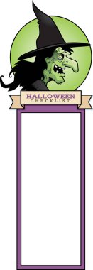 Çizgi film cadı Cadılar Bayramı grafiği