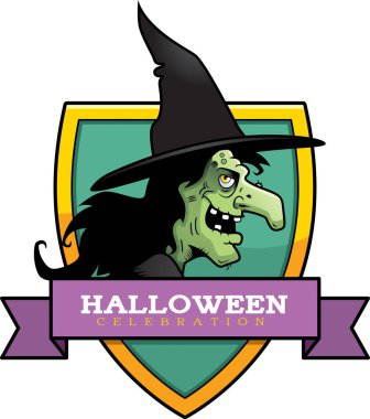 Çizgi film cadı Cadılar Bayramı grafiği