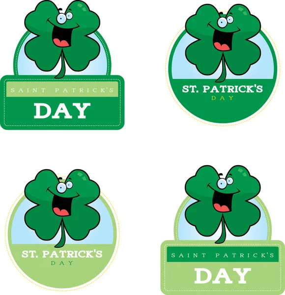 Мультфильм Shamrock графика — стоковый вектор