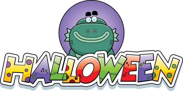 Çizgi film yaratık Cadılar Bayramı grafiği