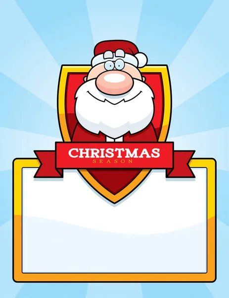 Dibujos animados Santa Navidad Gráfico — Vector de stock