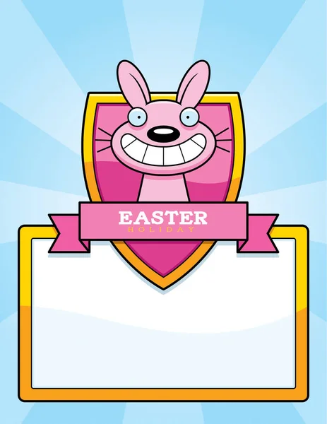 Grafica del coniglietto di Pasqua del fumetto — Vettoriale Stock