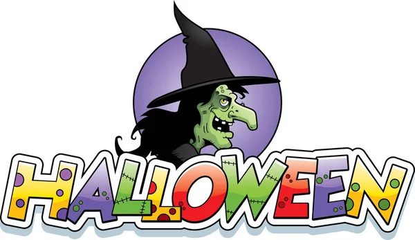 Çizgi film cadı Cadılar Bayramı grafiği