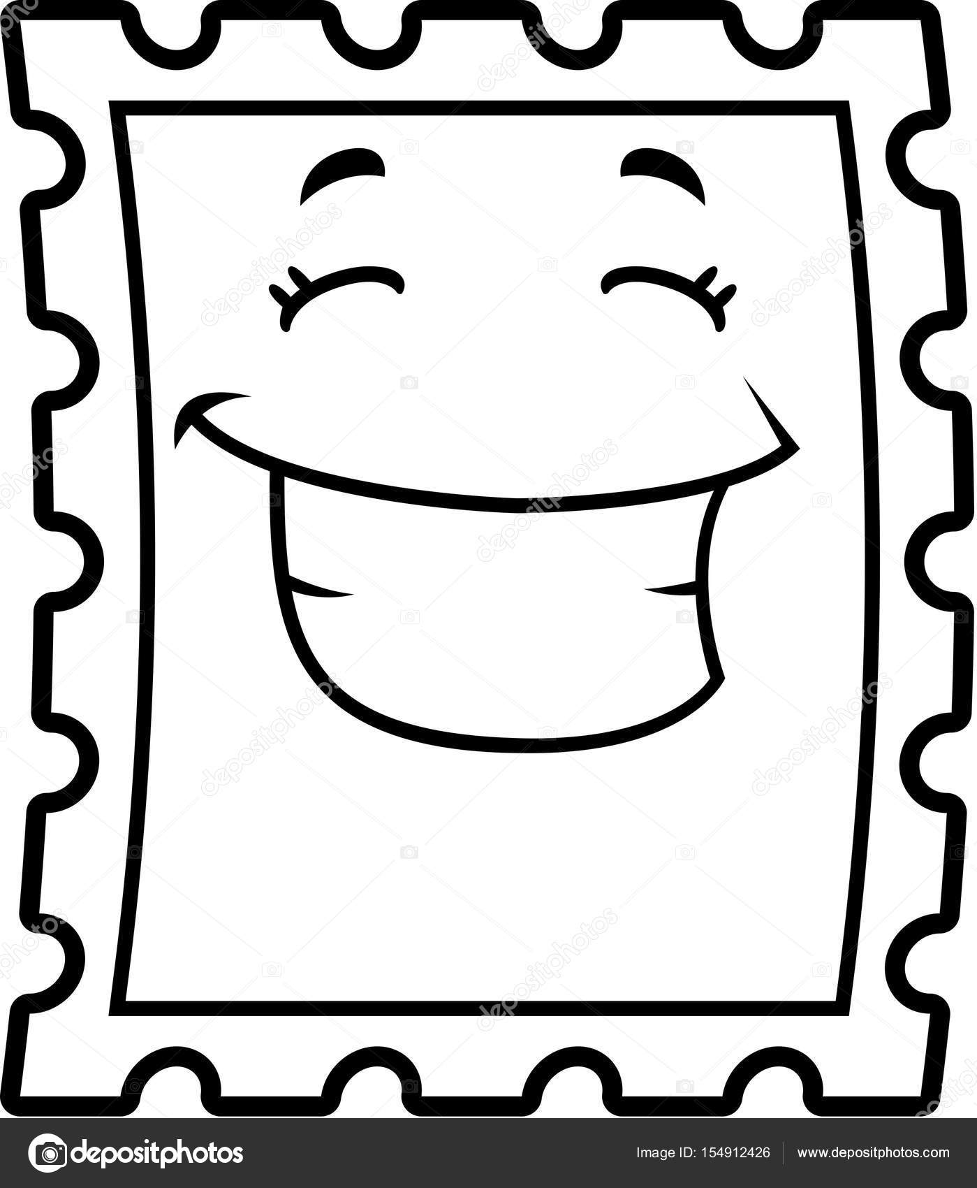 Cartoon Stamp Smiling Vector Image By C Cthoman Vector Stock Cartoon Stamp Smiling Vector Image By C Cthoman Vector Stock