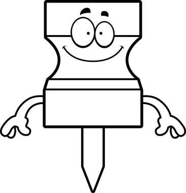 Mutlu karikatür raptiye