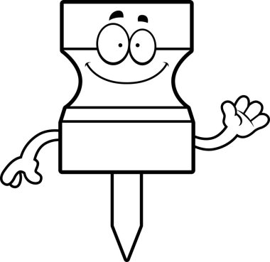 Çizgi film raptiye sallayarak