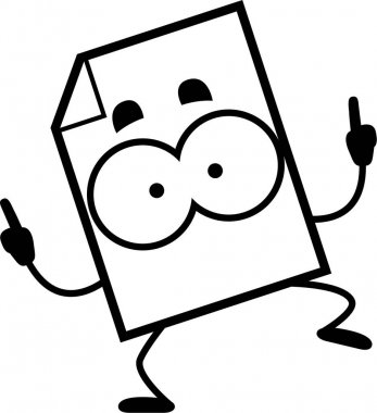 Dans çizgi film kağıt