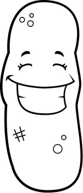 Çizgi film bok gülümseyen