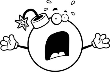 Çizgi film korkmuş bomba