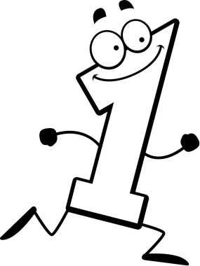 Bir çalışan çizgi film