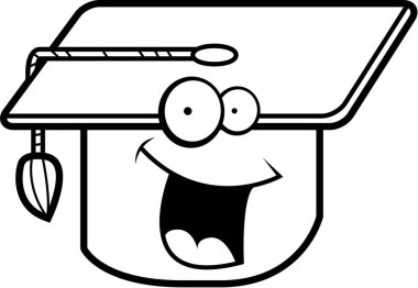 Mezuniyet Cap gülümseyen