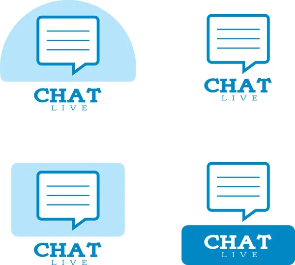 Chat pictogram ontwerpen — Stockvector