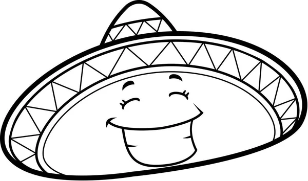 Desenhos animados Sombrero Sorrindo — Vetor de Stock