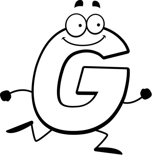 Τρέξιμο κινουμένων σχεδίων G — Διανυσματικό Αρχείο