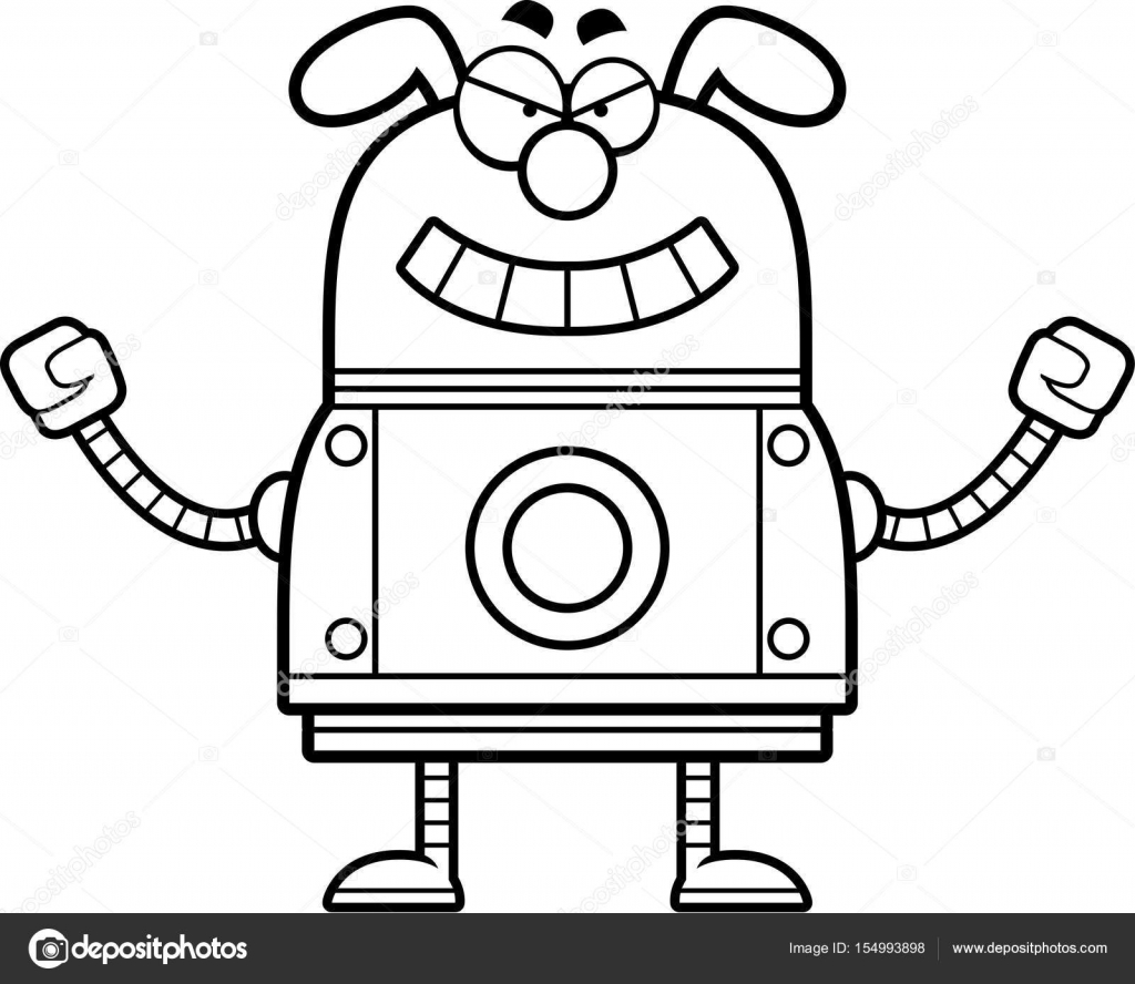 evil robot dog