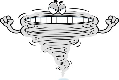 kızgın karikatür tornado