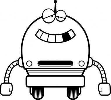 Hatalı çalışan erkek Robot