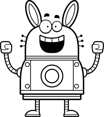 Robot tavşan kutluyor