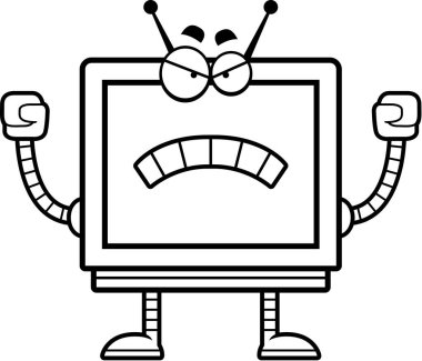 Kızgın bilgisayar monitörü