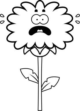 Çizgi film korkmuş karahindiba