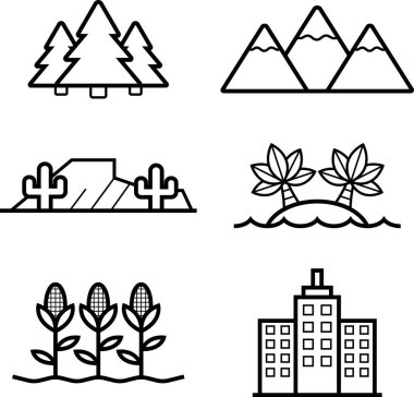 Manzara simgesini tasarımlar