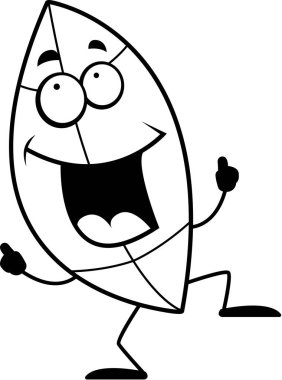 Dans çizgi film yaprak