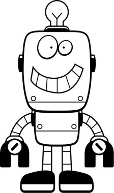 Çizgi film Robot gülümseyen