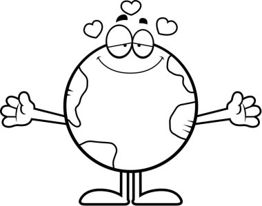 Çizgi film dünya kucaklama