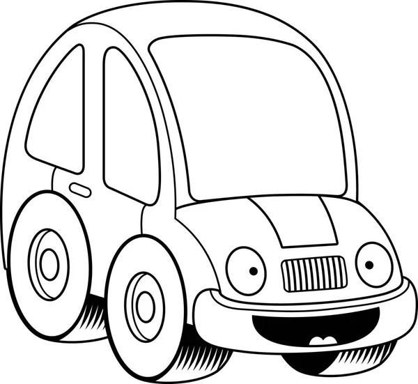 Sorrindo carro dos desenhos animados — Vetor de Stock