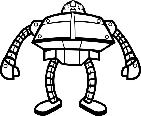 Dibujos animados Big Robot — Archivo Imágenes Vectoriales