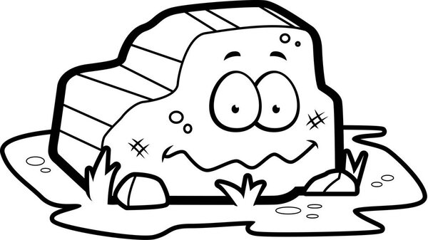 Улыбаясь мультфильм рок