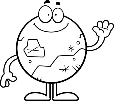 Çizgi film Pluto sallayarak