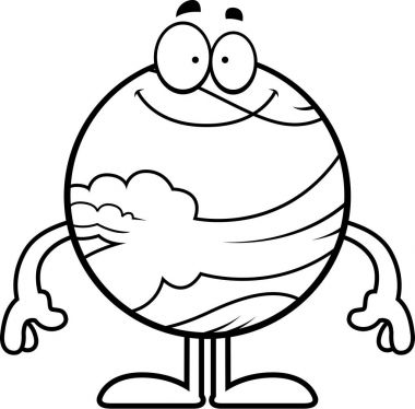 Mutlu karikatür Venüs