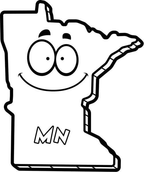 Kreslený Minnesota usmívá — Stockový vektor