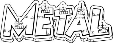 Çizgi film Metal metin