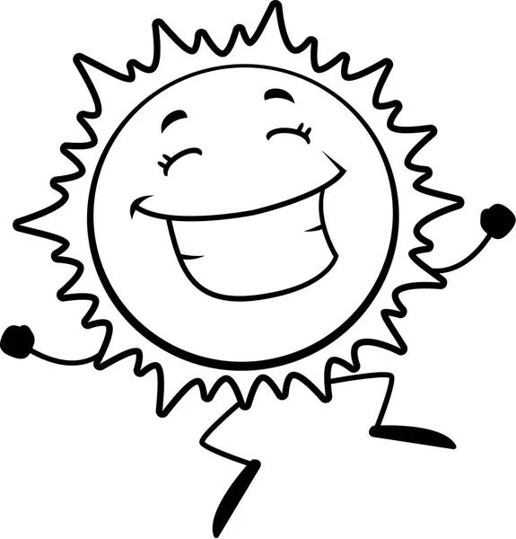 Desenhos animados Sol Sorrindo —  Vetores de Stock