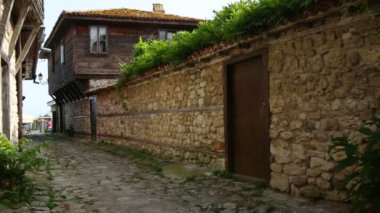 nessebar bolgaria ve eski taş duvar eski şehir
